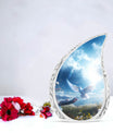 Classic Dove Cremation Urn for Human Ashes in Aluminum