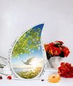 Classic Dove Urn for Ashes, 3-inch Aluminium Large Urn