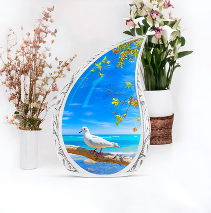 Classic Dove Cremation Urn For Ashes