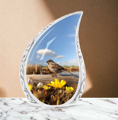 Sparrow Urn for Human Cremation Ashes.