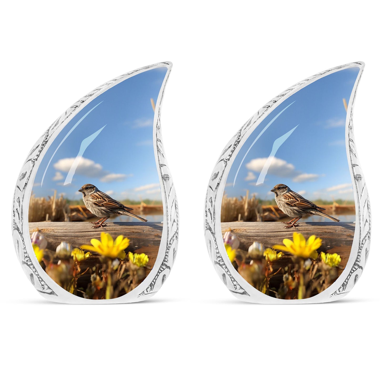 Sparrow Urn for Human Cremation Ashes.