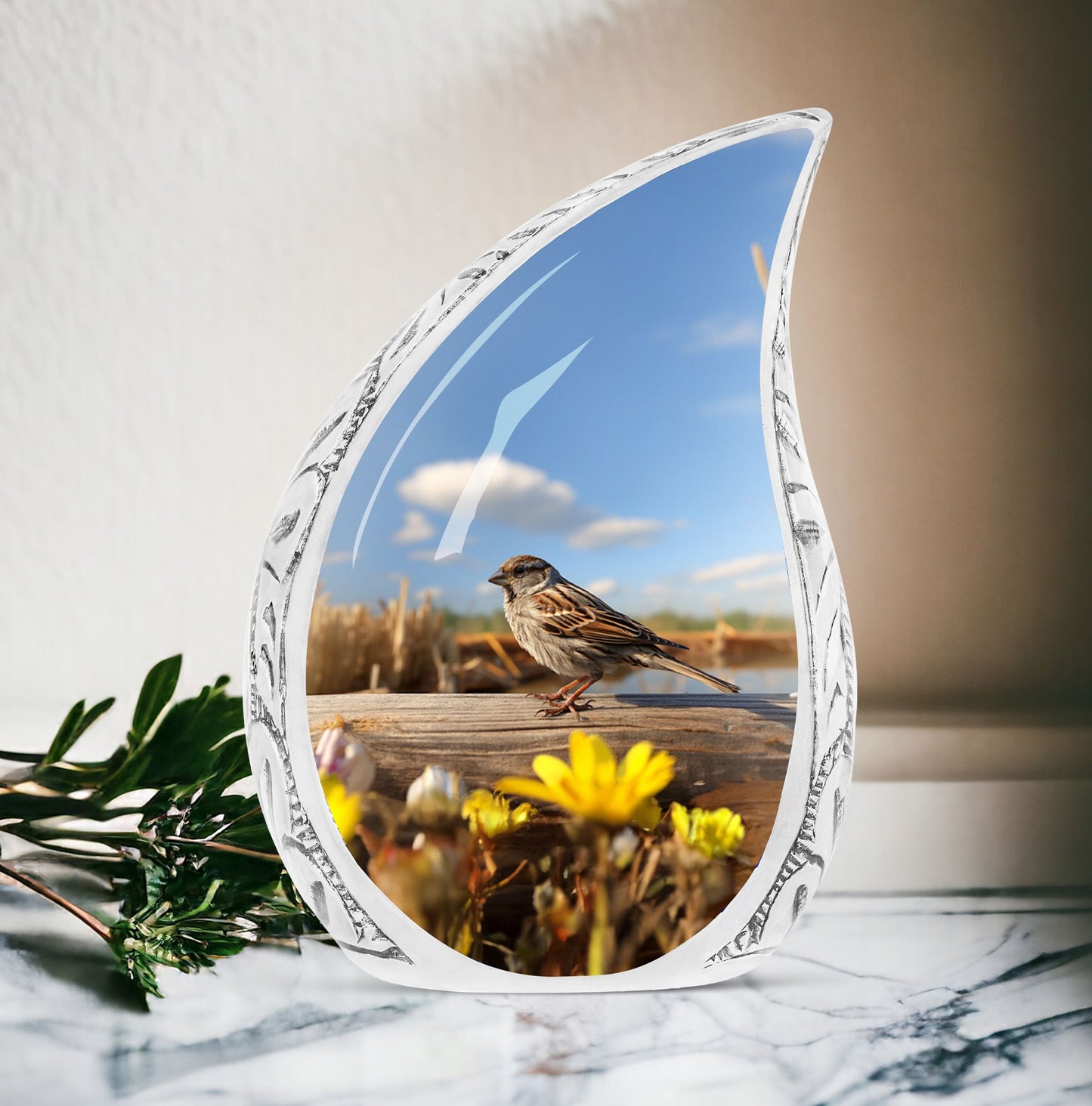 Sparrow Urn for Human Cremation Ashes.