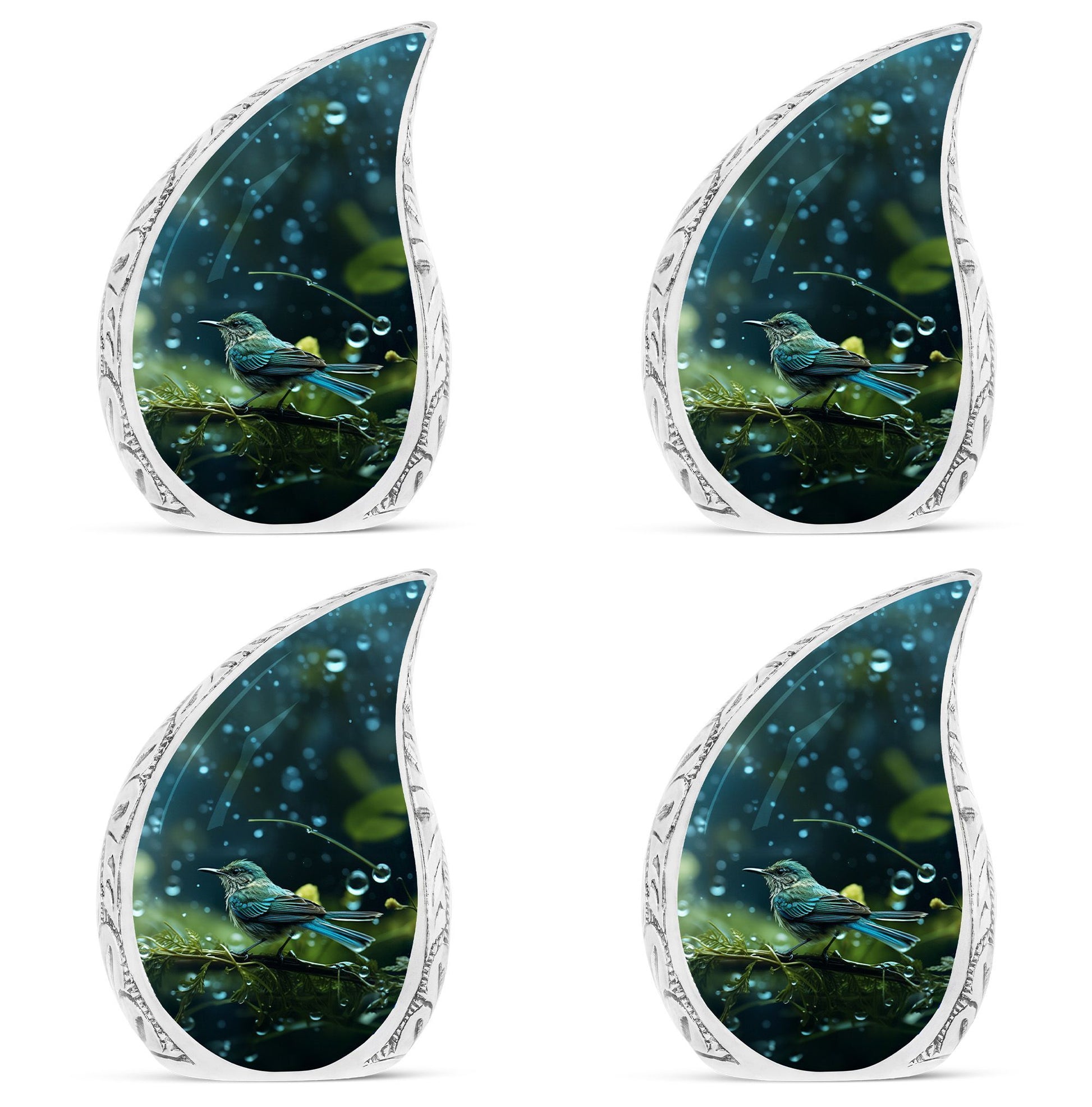 Classic Green Sparrow Cremation Urn for Mother.