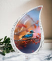 Blue Sparrow Memorial Urn For Storing Cremated Ashes
