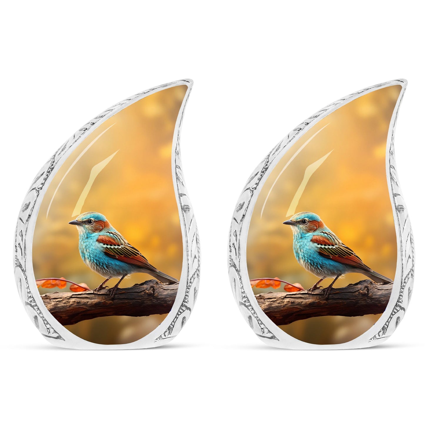 Colorful Sparrow Cremation Urn, a 10 inches classic Urn