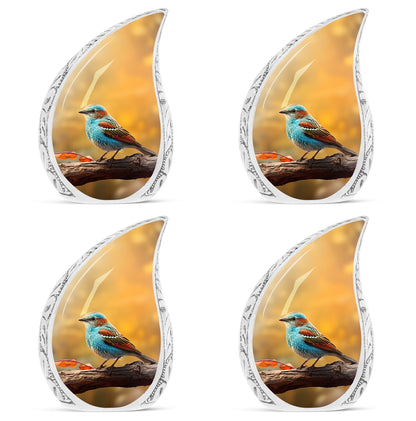 Colorful Sparrow Cremation Urn, a 10 inches classic Urn