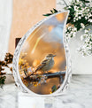 aluminium Sparrow Cremation Urn, includes velvet pouch
