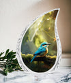 Large Blue Sparrow Classic Urn for Ashes.
