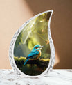 Large Blue Sparrow Classic Urn for Ashes.