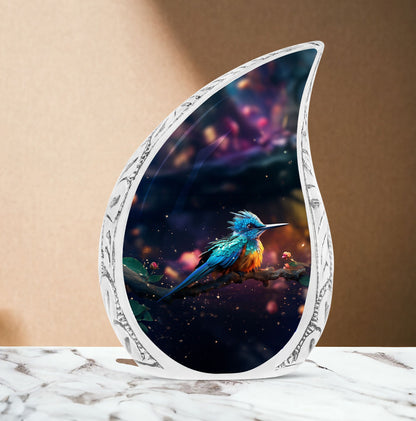 Sparrow Memorial Urn in Aluminum.