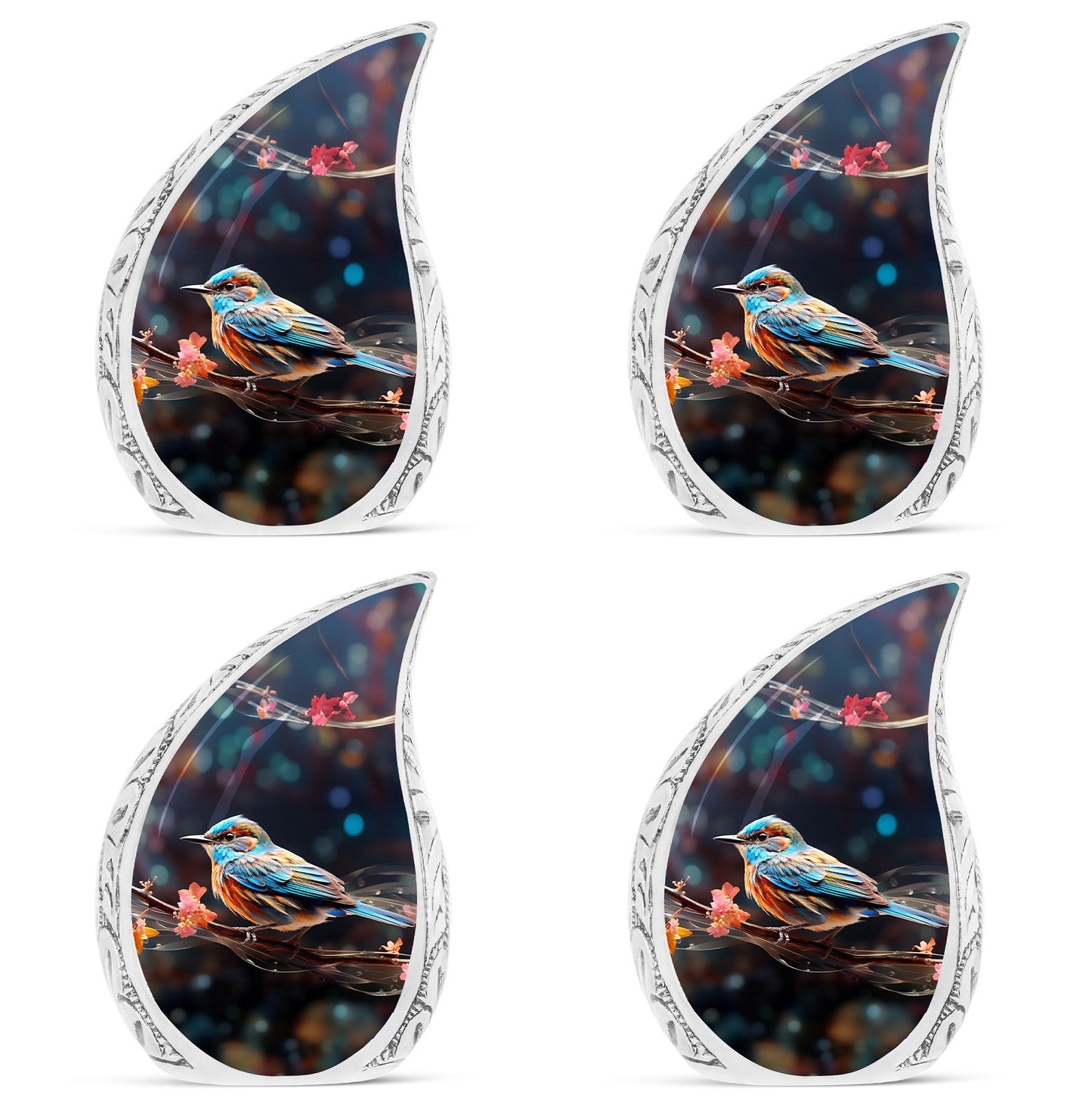 Large Sparrow Urn for Ashes, Modern Aluminium