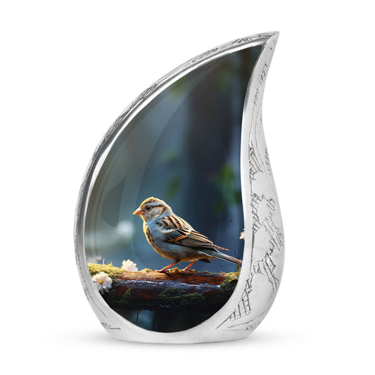 Sparrow Cremation Urn for ashes.