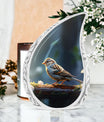 Sparrow Cremation Urn for ashes.