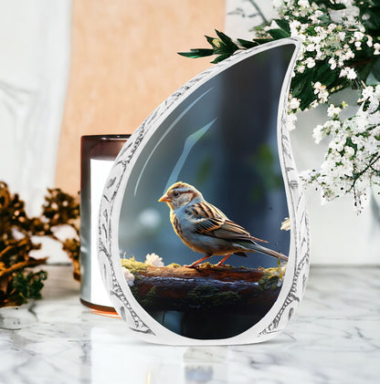 Sparrow Cremation Urn for ashes.