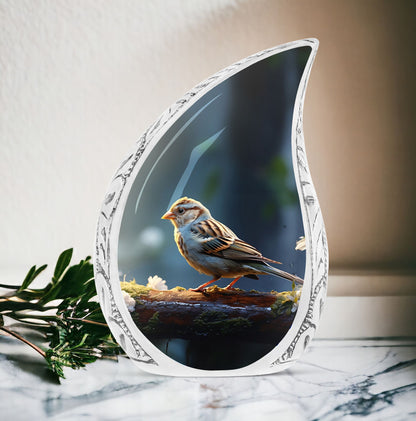 Sparrow Cremation Urn for ashes.
