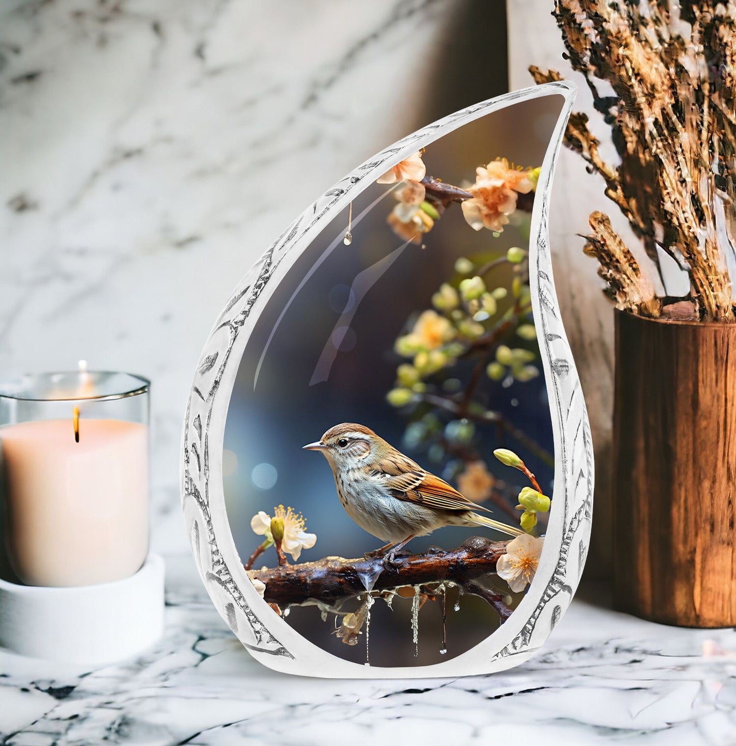 Classic Sparrow urn for cremation ashes.