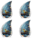 Yellow Sparrow Cremation Urn.