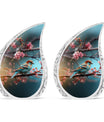 Classic Sparrow Cremation Urn, Personalized Aluminium