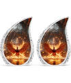 Customizable Fire Red Phoenix Cremation Urn.
