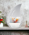 White Phoenix Urn, a classic large aluminium urn.