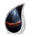 Phoenix Bird Engraved Symbol Cremation Urn