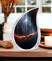 Phoenix Bird Engraved Symbol Cremation Urn