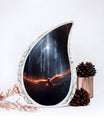 Phoenix Bird Engraved Symbol Cremation Urn