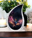 Colorful aluminum modern phoenix urn for ashes
