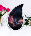 Colorful aluminum modern phoenix urn for ashes