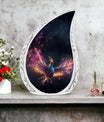 Colorful aluminum modern phoenix urn for ashes