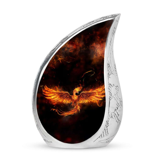 Classic 3-inch Fire Phoenix Memorial Urn.