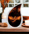 Classic 3-inch Fire Phoenix Memorial Urn.