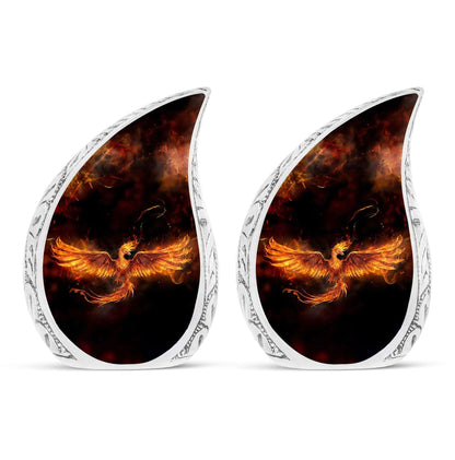 Classic 3-inch Fire Phoenix Memorial Urn.