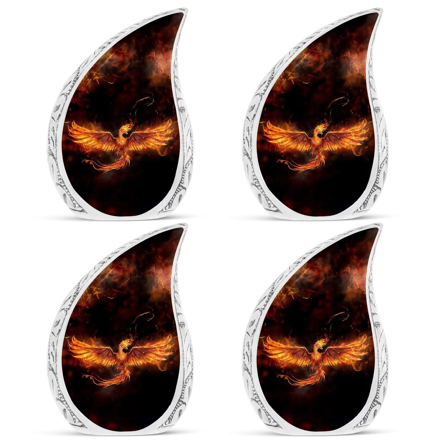 Classic 3-inch Fire Phoenix Memorial Urn.