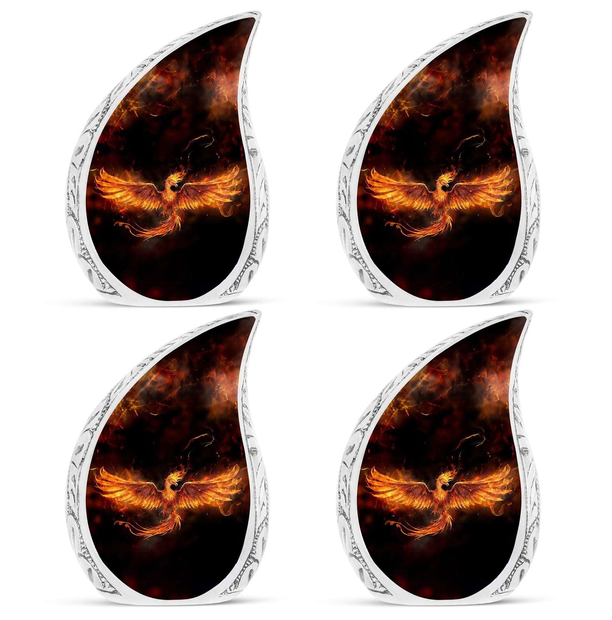 Classic 3-inch Fire Phoenix Memorial Urn.