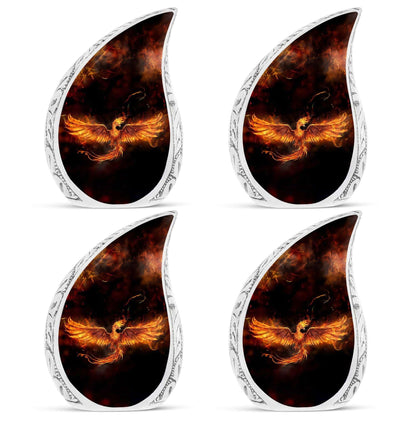 Classic 3-inch Fire Phoenix Memorial Urn.