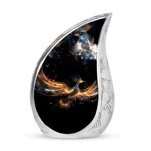 Large Shining Phoenix cremation urn.