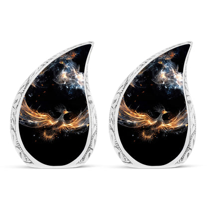 Large Shining Phoenix cremation urn.