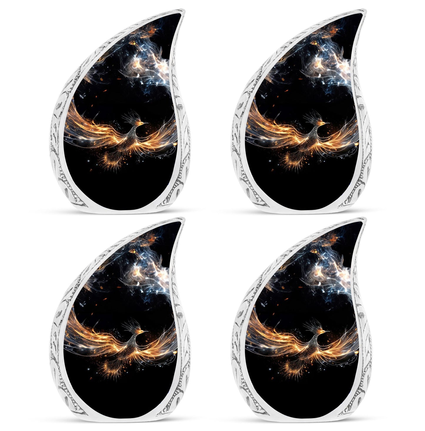 Large Shining Phoenix cremation urn.
