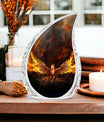 Angry Phoenix Urn for Ashes