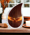 Large 3-inch Phoenix Urn, classic aluminium Cremation Urn.