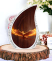 Large 3-inch Phoenix Urn, classic aluminium Cremation Urn.