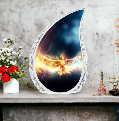 Classic Yellow Phoenix Cremation Urn