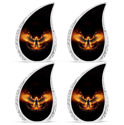 Fire Phoenix Cremation Urn, Classic Aluminium Urn