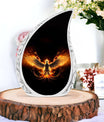Fire Phoenix Cremation Urn, Classic Aluminium Urn