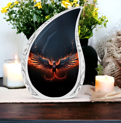 3-inch Black Phoenix Memorial Urn