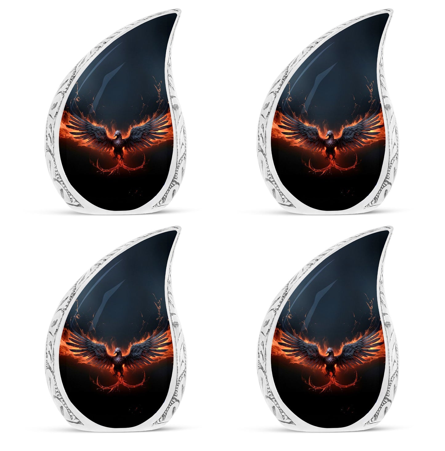 3-inch Black Phoenix Memorial Urn