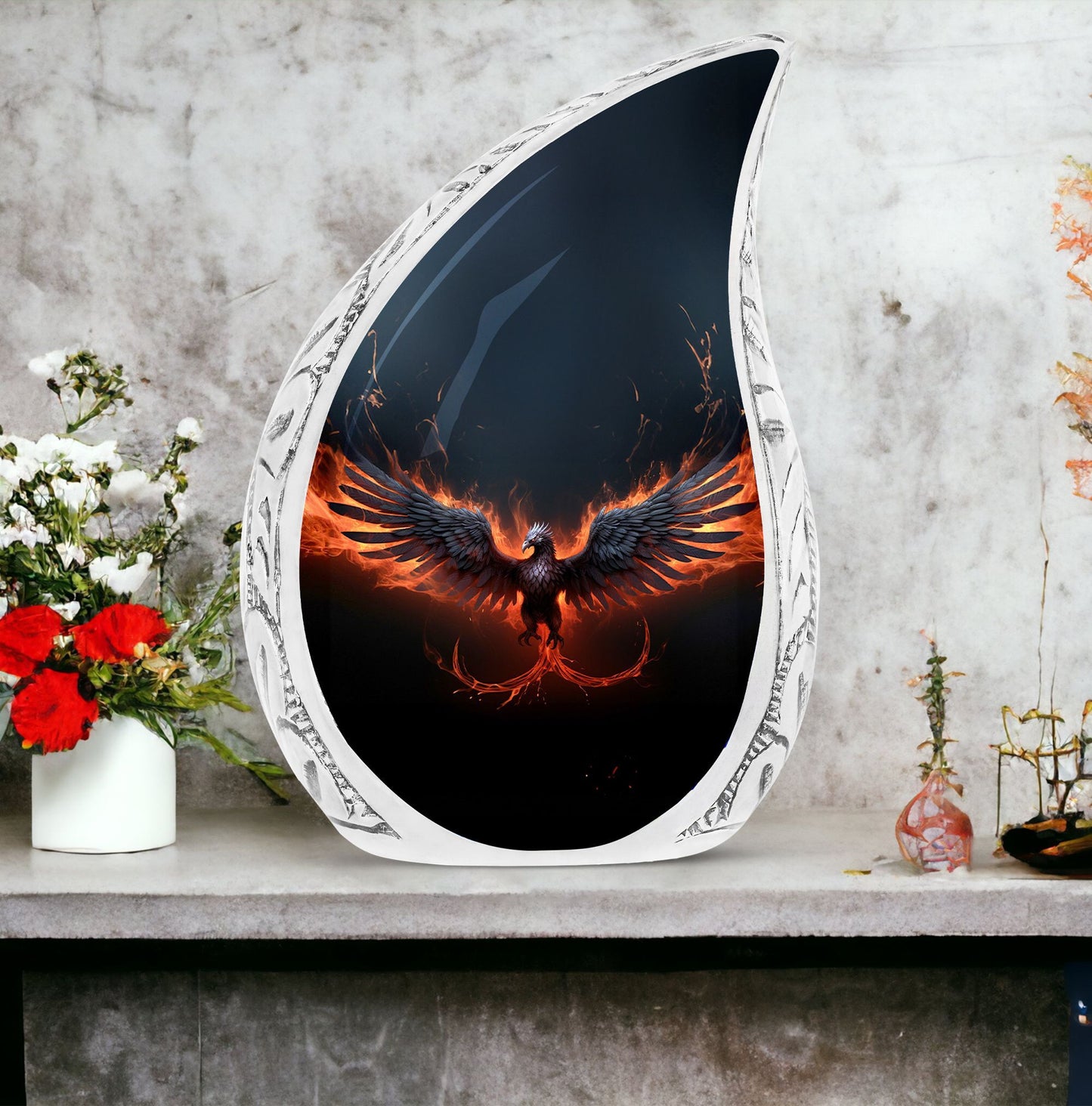 3-inch Black Phoenix Memorial Urn
