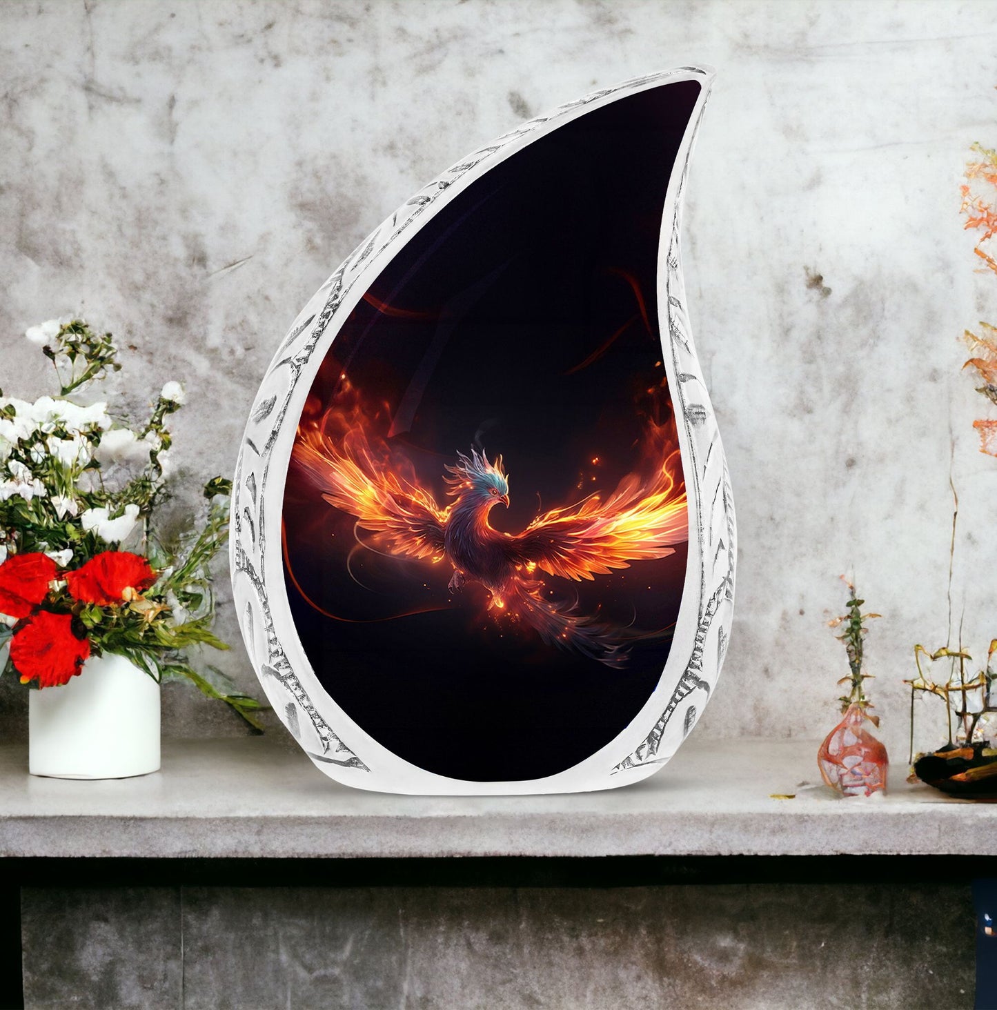 Blue Phoenix Classic Urn for Ashes.