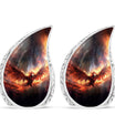 Red Phoenix Cremation Urn for ashes